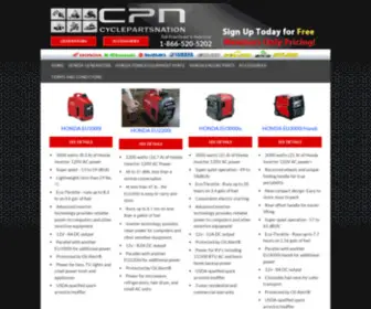 Zeiglerhondagenerators.com(Honda Generators EU2000i from Cycle Parts Nation) Screenshot