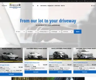 Zeiglerpreownedchicago.com(Used Cars For Sale Near Chicago) Screenshot