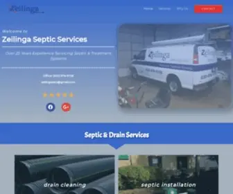 Zeilingasepticservices.com(Zeilinga Septic Services) Screenshot