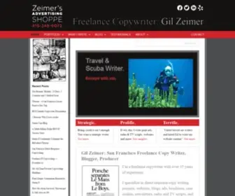 Zeimer.com(Freelance Writer & Copywriter) Screenshot