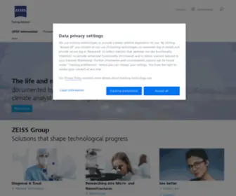 Zeiss.com(ZEISS Group) Screenshot