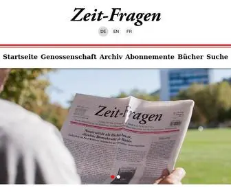 Zeit-Fragen.ch(Zeit-Fragen, Zürich) Screenshot