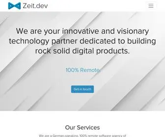 Zeit.dev(100% Remote) Screenshot