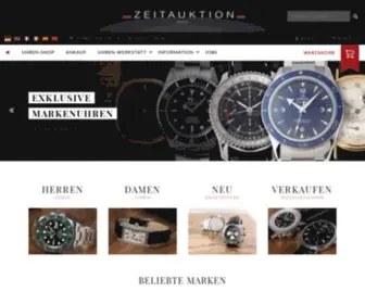 Zeitauktion.com(Gebrauchte Luxusuhren) Screenshot