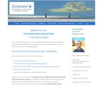 Zeitblueten.com(Für mehr Entspannung & Entlastung in Ihrem Leben) Screenshot