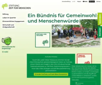 Zeitfuermenschen.de(Zeit für Menschen) Screenshot