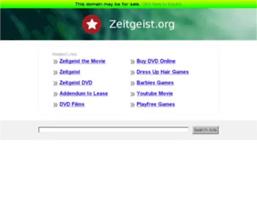 Zeitgeist.org(The Best Search Links on the Net) Screenshot