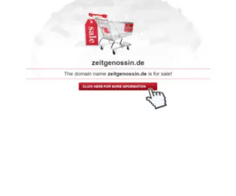 Zeitgenossin.de(EN]: domain for sale) Screenshot