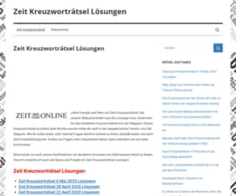 Zeitkreuzwortraetsel.com(Zeit Kreuzworträtsel Lösungen) Screenshot