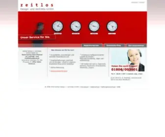 Zeitlos-Vertrieb.de(ZEITLOS Design) Screenshot