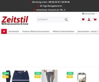 Zeitstil-Deko.de(Zeitstil Wohnaccessoires & more) Screenshot