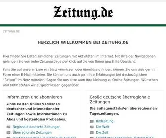 Zeitung.de(Die ganze Welt der Zeitungen) Screenshot