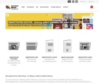 Zeitungsdruck-Online.de(Preiswerter Zeitungsdruck ab 1 Exemplar) Screenshot
