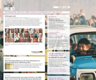 Zeitzeugenbuero.de(Zeitzeugensuche, Informationen, Lehrmaterial) Screenshot