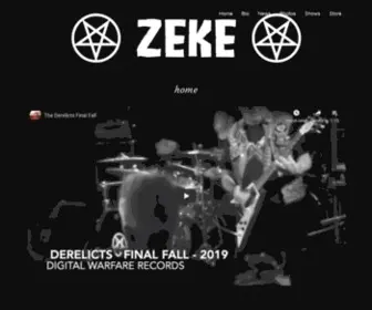 Zekeyou.com(Zeke the band Established 1993) Screenshot