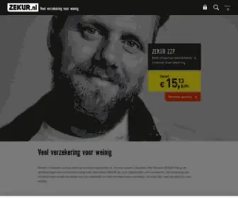 Zekur.nl(ZEKUR heeft al 12 jaar de laagste basispremie) Screenshot