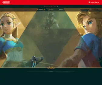 Zelda.com(The official home for The Legend of Zelda) Screenshot