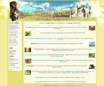 Zeldaspalace.com(The new site about the Legend of Zelda video games) Screenshot