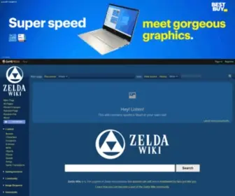 Zeldawiki.org(Zelda Wiki) Screenshot