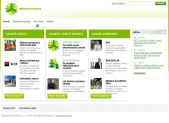 Zelenaenergie.cz(Zelená) Screenshot