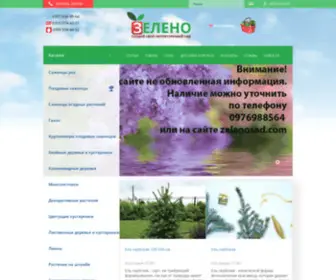 Zeleno.in.ua(Зелено) Screenshot
