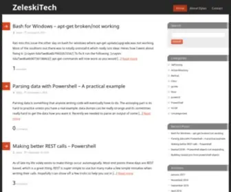 Zeleskitech.com(A SysEngineer) Screenshot