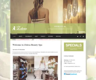 Zelexa.co.za(Zelexa Spa in Mossel Bay) Screenshot