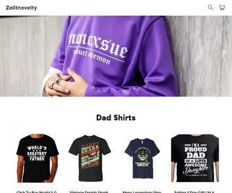 Zelitnovelty.com(Zelitnovelty Shirts) Screenshot