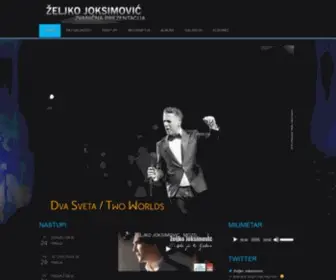 Zeljkojoksimovic.com(Željko Joksimović) Screenshot