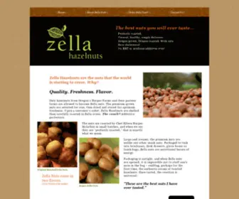 Zellafoods.com(Zella Hazelnuts from Oregon's Harper Farms) Screenshot