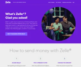 Zelle.com(Zelle®) Screenshot