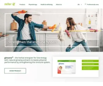 Zellerag.ch(Pflanzliche Medikamente aus der Schweiz) Screenshot
