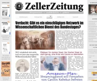 Zellerzeitung.de(Online-Satirezeitung von Bernd Zeller) Screenshot