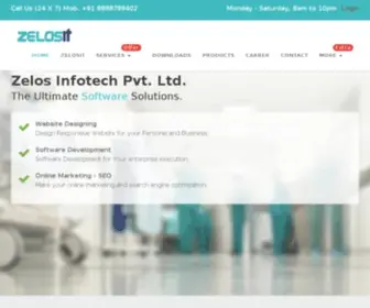 Zelosinfotech.com(Zelos Infotech Pvt) Screenshot