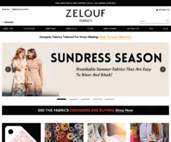 Zeloufinternational.com(Zelouf Fabrics) Screenshot