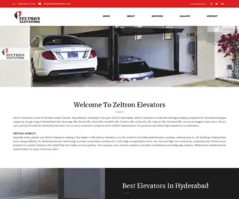 Zeltronelevators.com(Zeltron Elevators) Screenshot