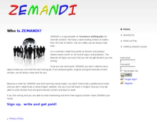 Zemandi.com(Zemandi) Screenshot