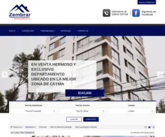 Zembrar.com.pe(Zembrar Inmobiliaria Arequipa) Screenshot