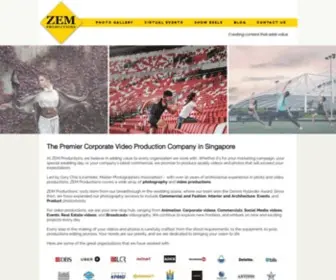 Zem.com.sg(Corporate Video Production Services In Singapore) Screenshot