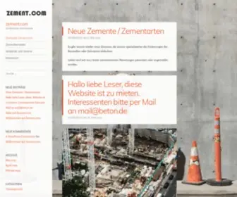 Zement.com(Die deutsche Zementseite) Screenshot