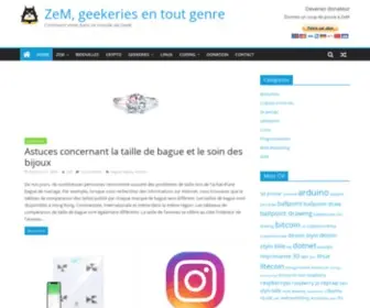 Zem.fr(Venez découvrir et partager les geekeries du moment) Screenshot