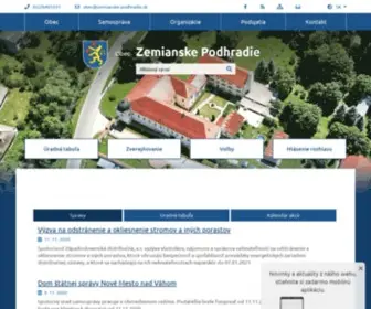 Zemianske-Podhradie.sk(Zemianske Podhradie) Screenshot