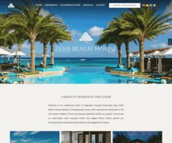 Zemibeach.com(Luxury Hotel in Anguilla) Screenshot