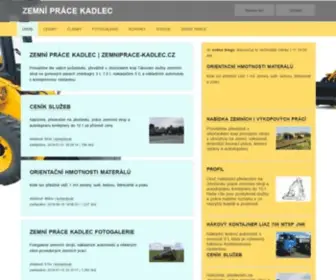 Zemniprace-Kadlec.cz(Zemní) Screenshot