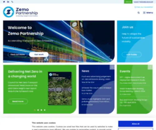 Zemo.org.uk(Zemo Partnership) Screenshot
