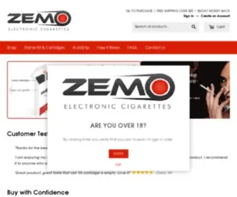 Zemocigs.com(Electronic Cigarettes) Screenshot