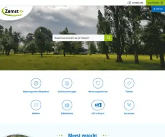 Zemst.be(Gemeente Zemst) Screenshot