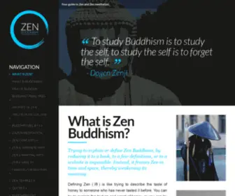 Zen-Buddhism.net(What is Zen meditation) Screenshot
