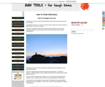 Zen-Tools.net(Zen Tools For How To Think Effectively) Screenshot