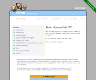 Zenadmin.org(The most powerful Ruby on Rails CMS) Screenshot